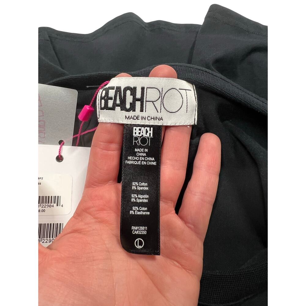 Beach Riot Dunes Tee – Nigh (Black) | Size L | NWT - Picture 9 of 9